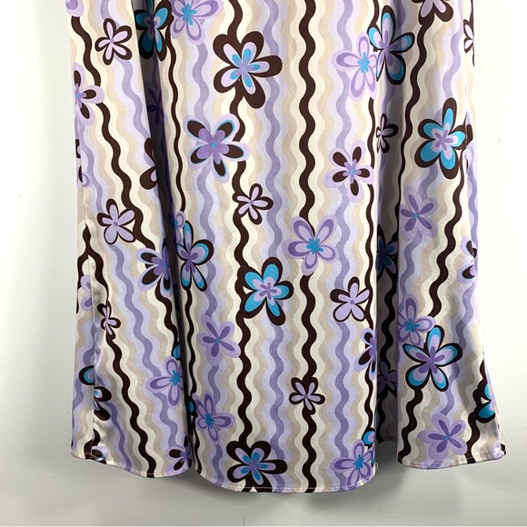 Renee Lauren New York Vintage Y2K Swirly Flower Maxi Skirt - Picture 3 of 12